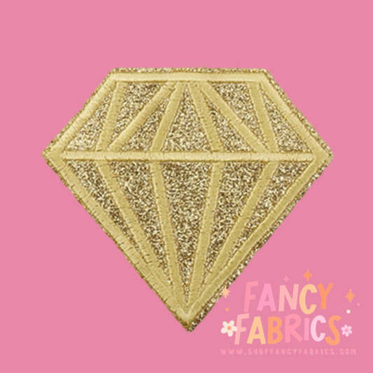 Yellow Diamond | Iron On Patch