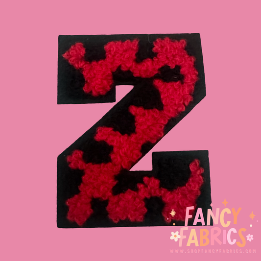 Letter Z (Checkers) | Iron On Patch