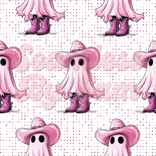 Pink Country Ghouls | Seamless File | Digital Download