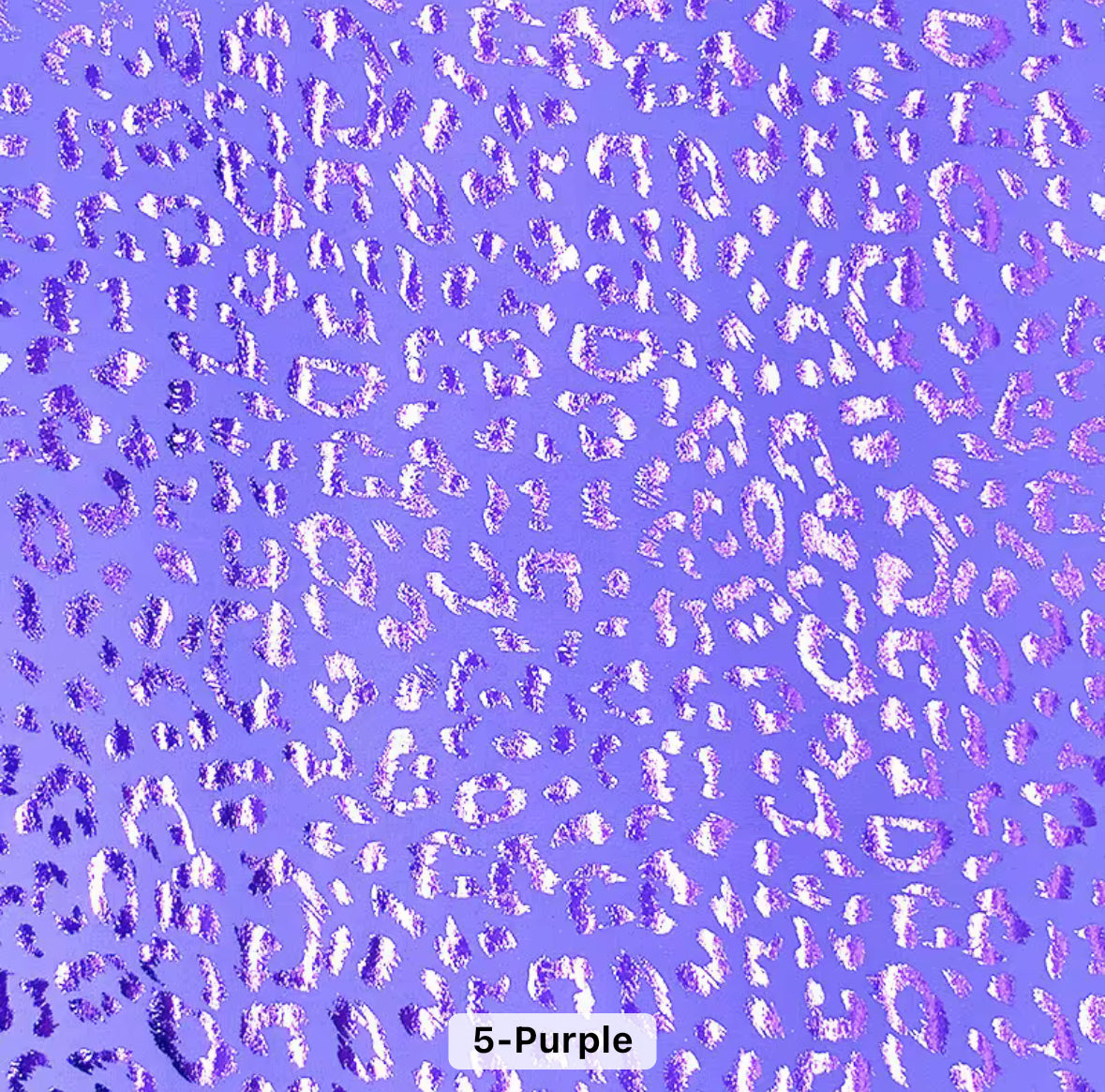 Purple Leopard | Foil Spandex