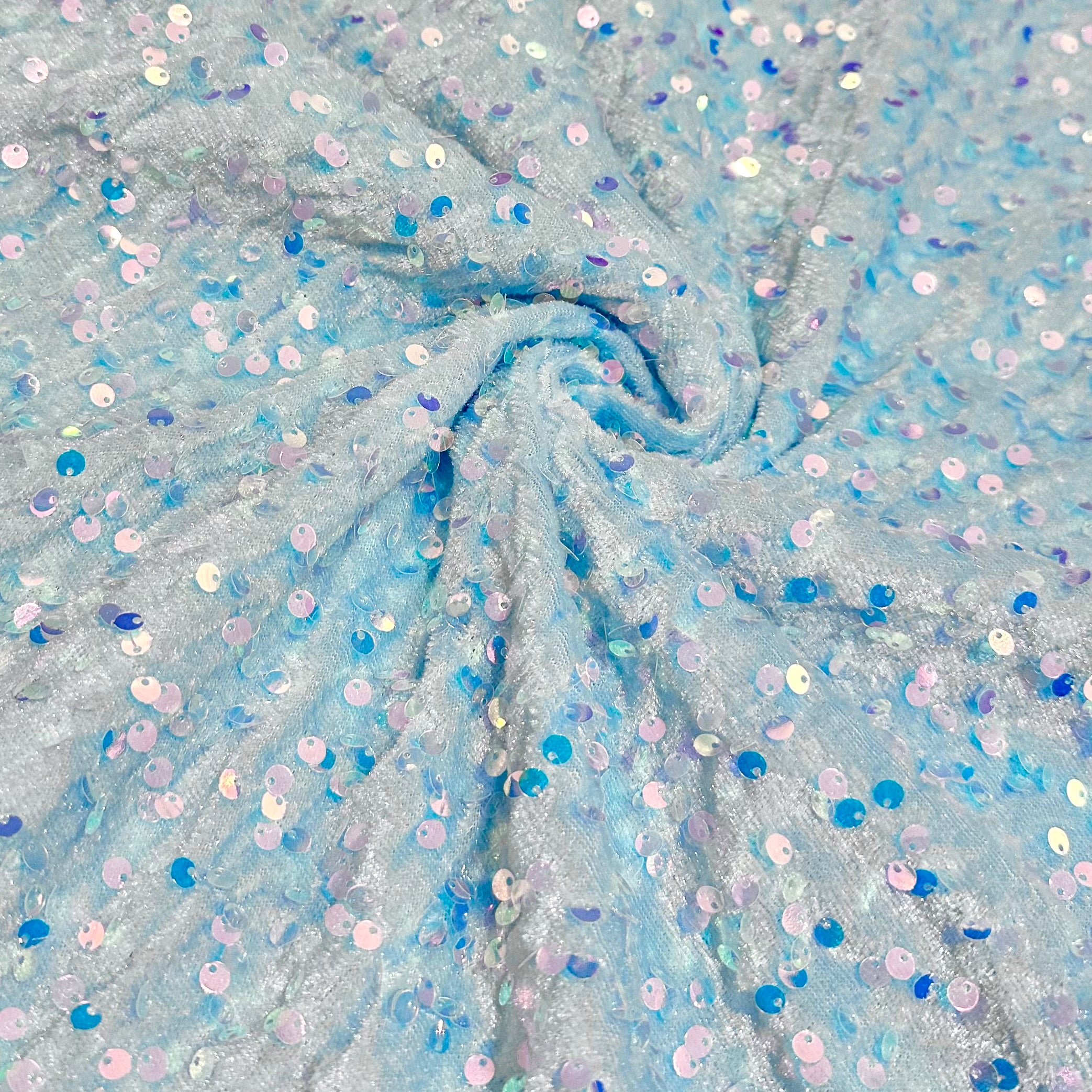Icicle | Stretch Sequin Velvet | Ready to Ship
