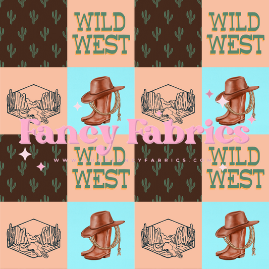 Wild West Checkers | PREORDER | By The Yard