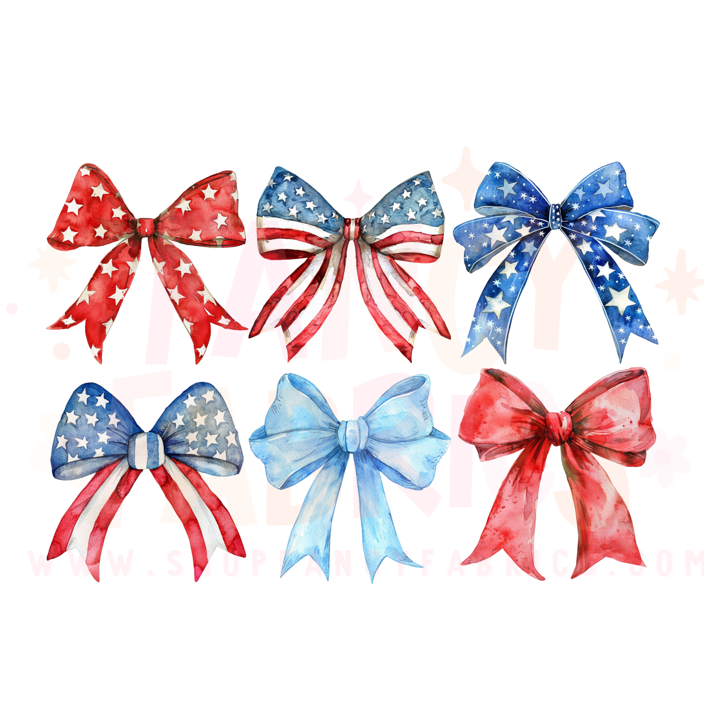 American Bows | Adult Size | DTF Transfer | Ready To Ship