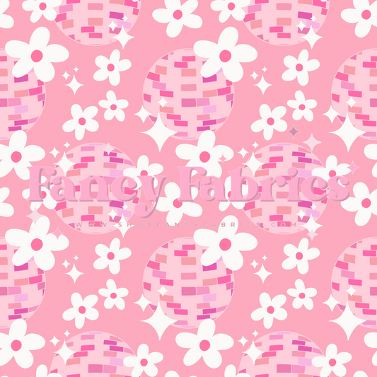 Pink Disco Floral | PREORDER | By The Yard