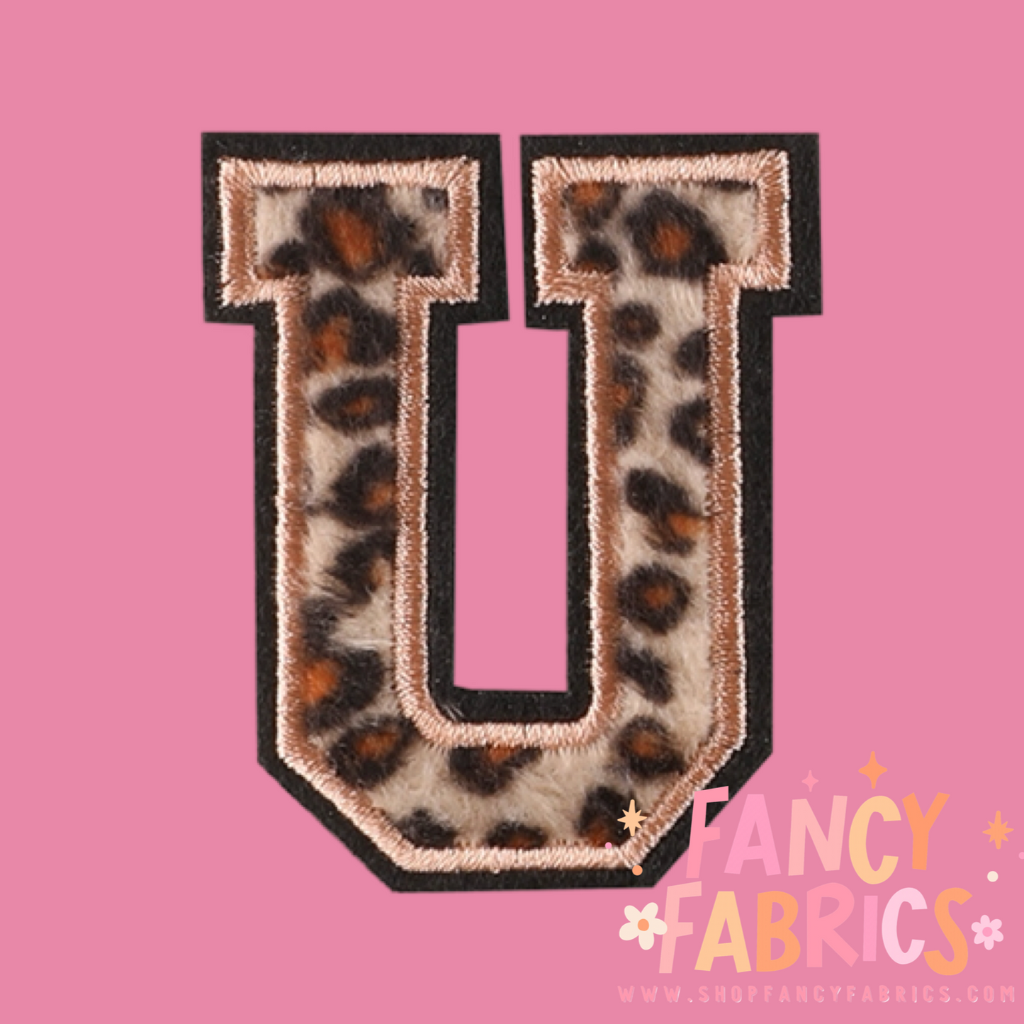 Letter U (Leopard) | Iron On Patch