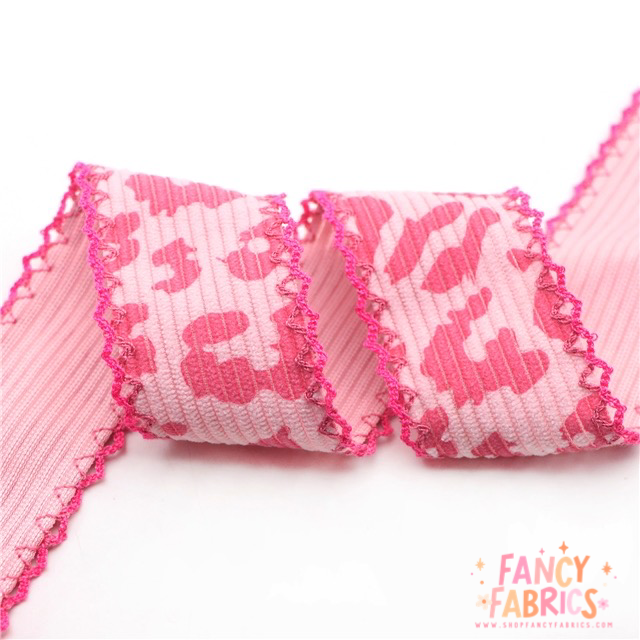 Leopard Corduroy | 1.5" Double Hook Ribbon | Ready To Ship