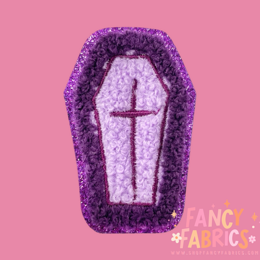 Purple Coffin | Iron On Patch