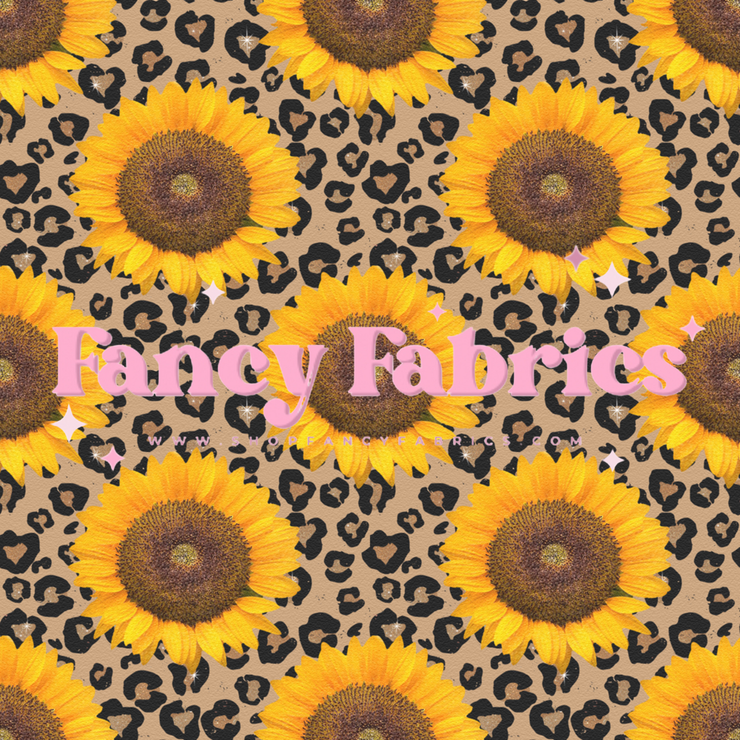 Leopard Sunflowers | PREORDER | By The Yard