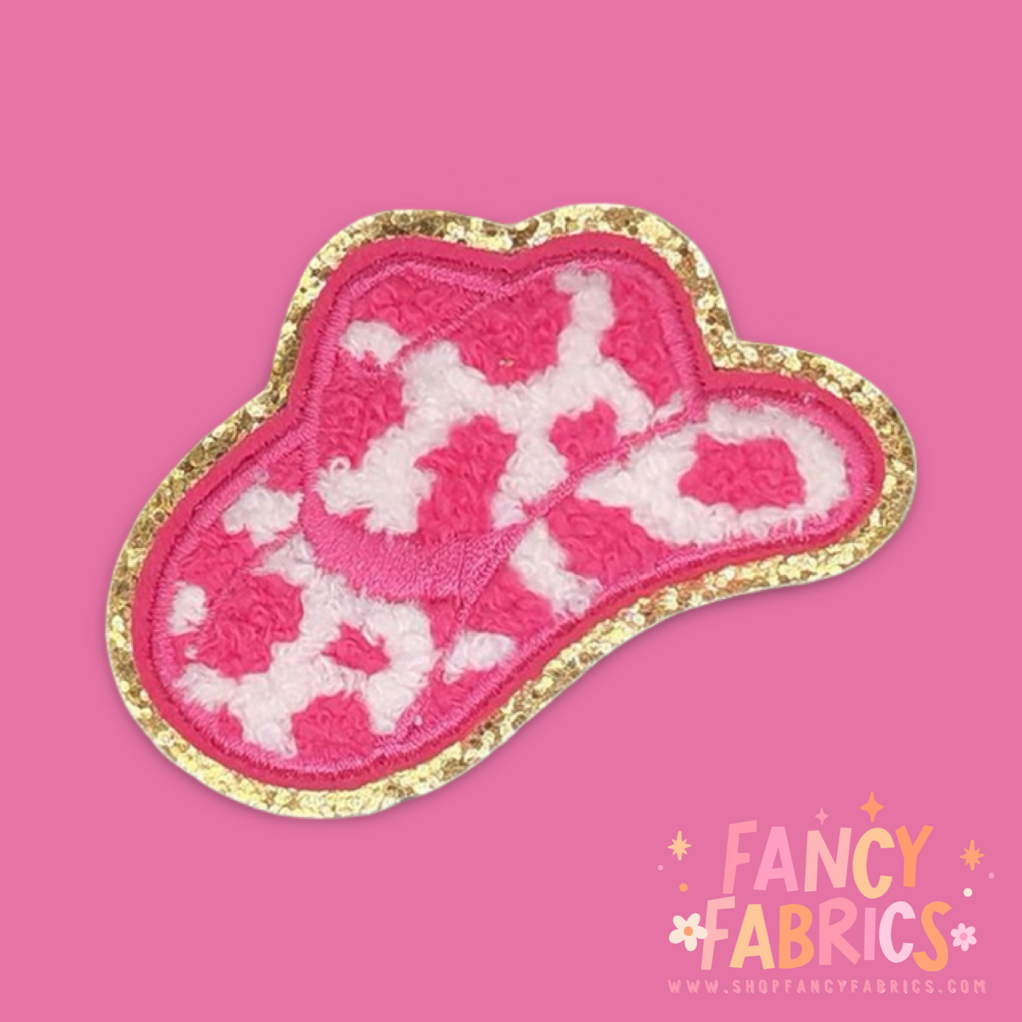 Cowboy Hat (Glitter) | Iron On Patch