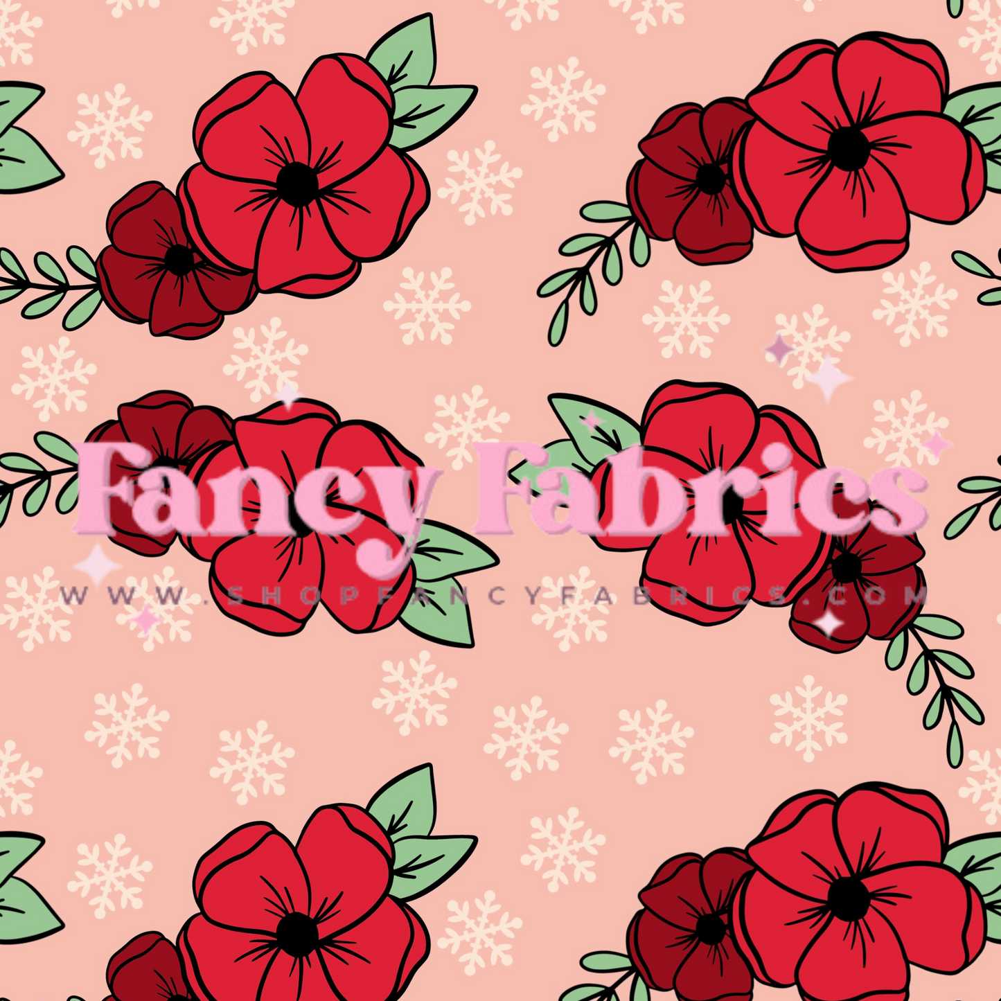 Creative Graphics | Floral Snow | PREORDER | By The Yard