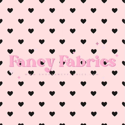 Tiny Black Hearts | PREORDER | By The Yard