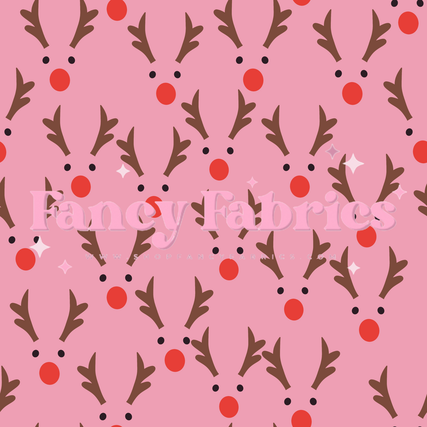 Pink Reindeer | PREORDER | By The Yard