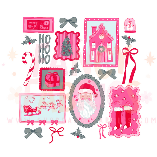 Santa Frames | Adult Size | DTF Transfer | Ready To Ship