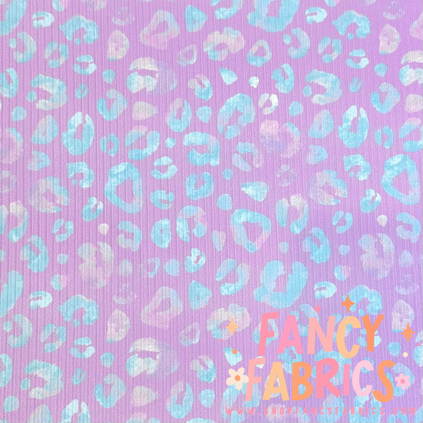 Purple + Blue Leopard | 6x6 Scaling | Skinny Rib | Ready To Ship