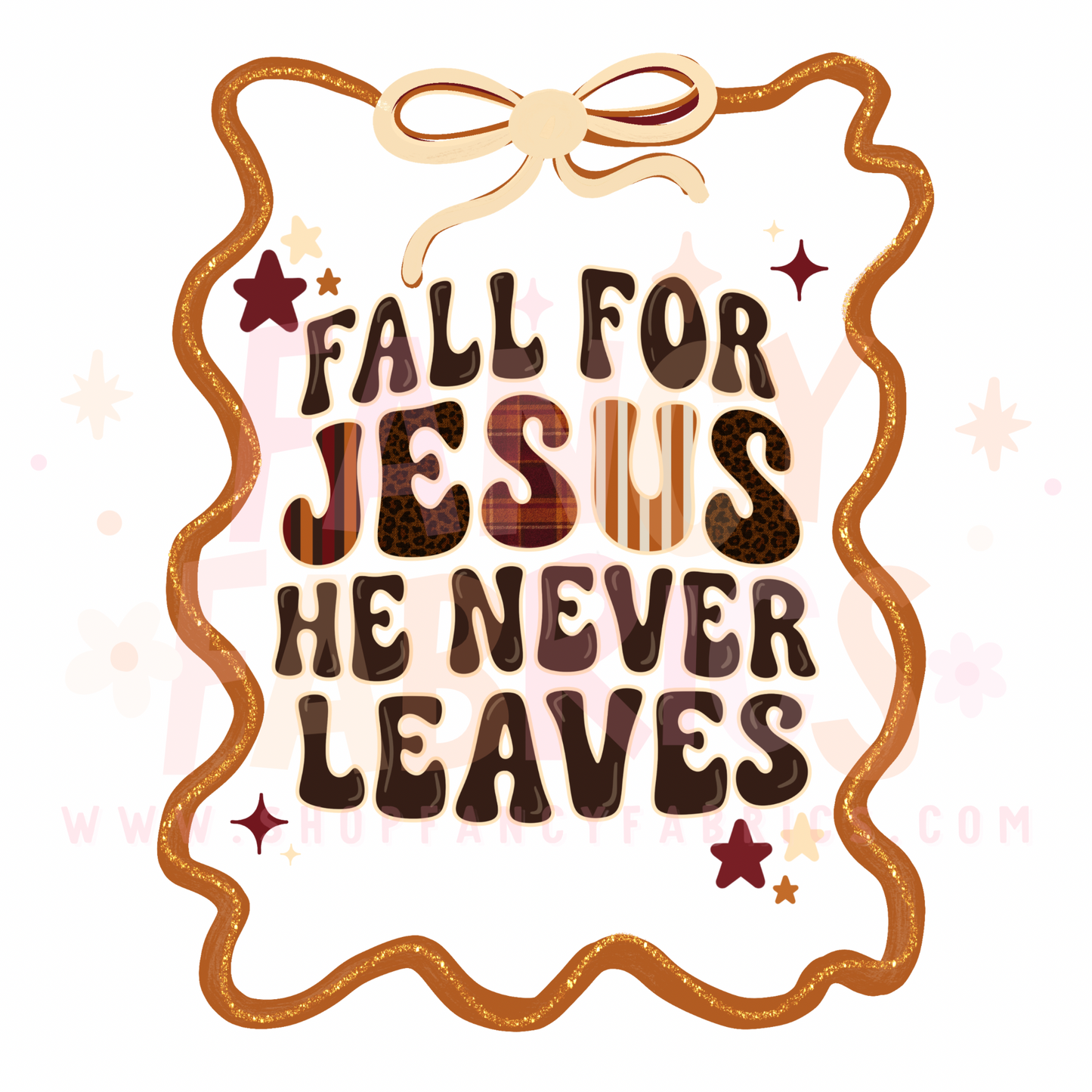 Fall For Jesus  | Child Size | DTF Transfer