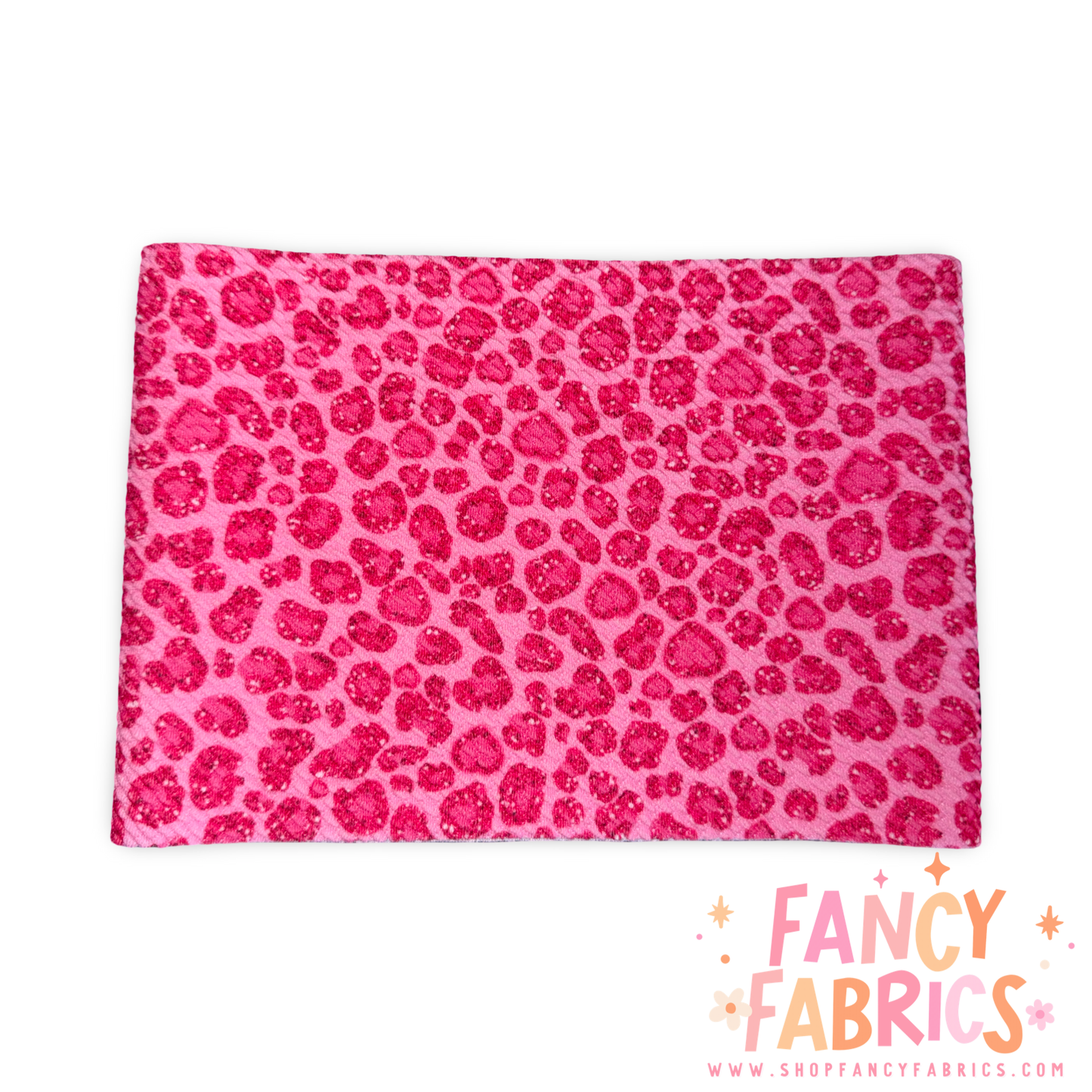 Faux Glitter Leopard | 5" x WOF | Bullet Strip | Ready To Ship