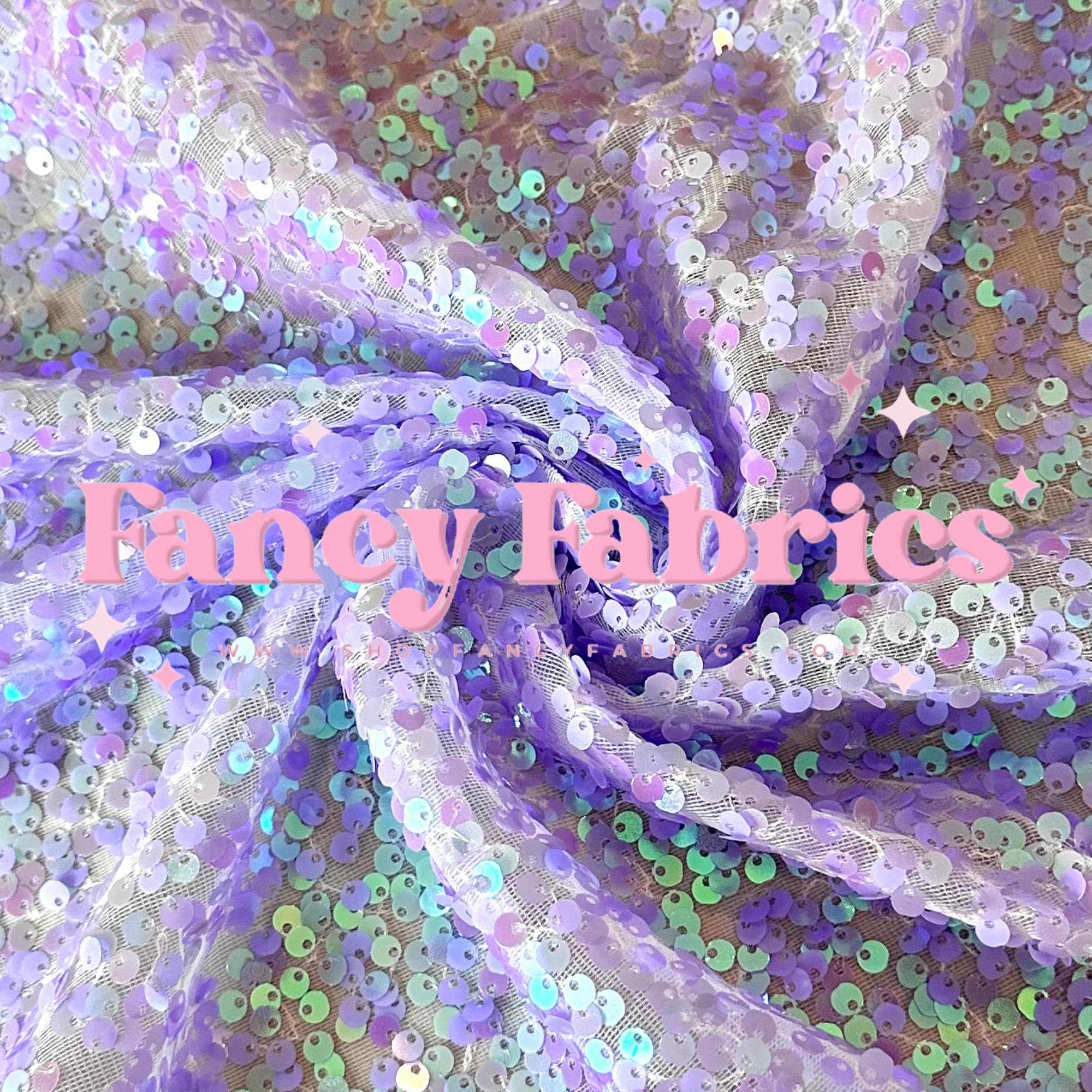 Purple | Stretch Sequin Mesh | Ready To Ship