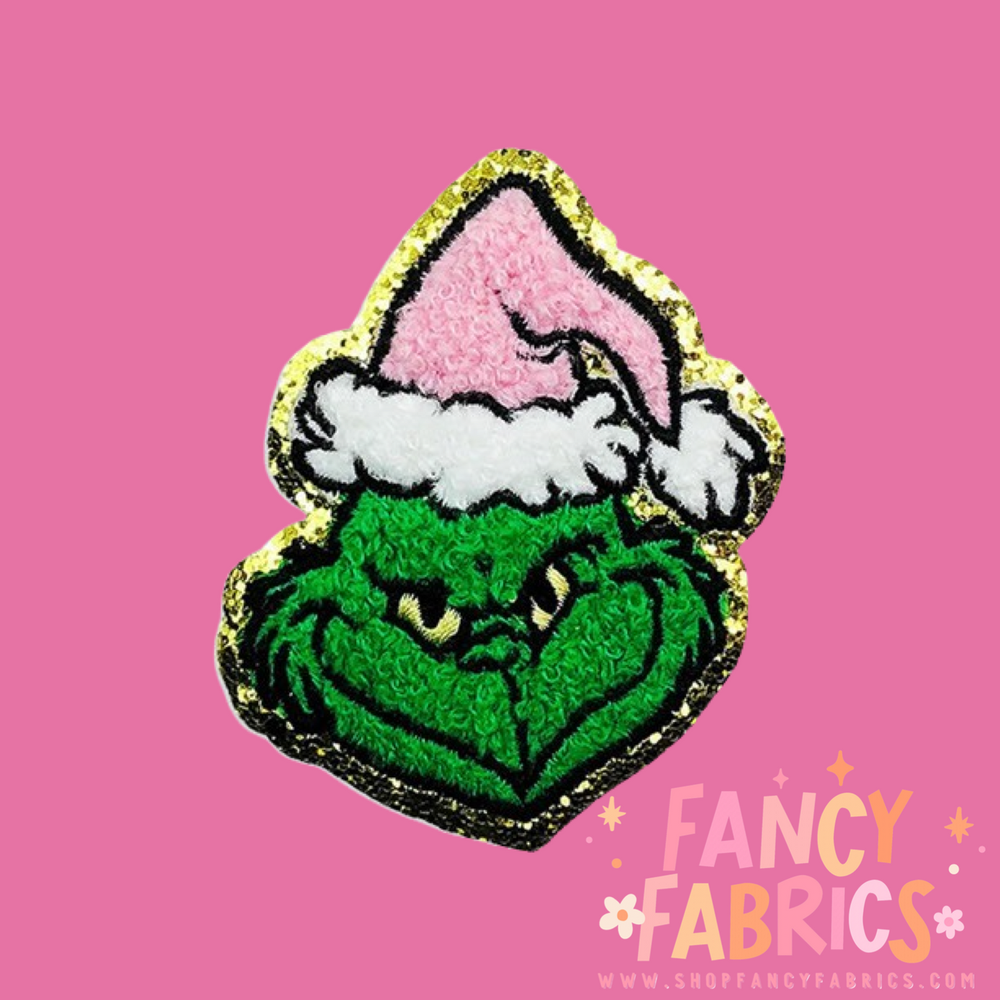 Pink Grinch | Iron On Patch