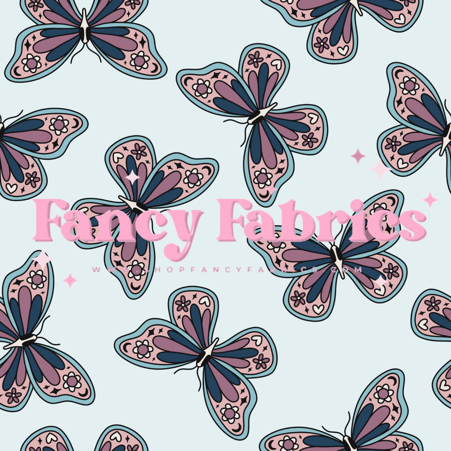 Lauren Liza Designs | Dark Butterflies | PREORDER | By The Yard