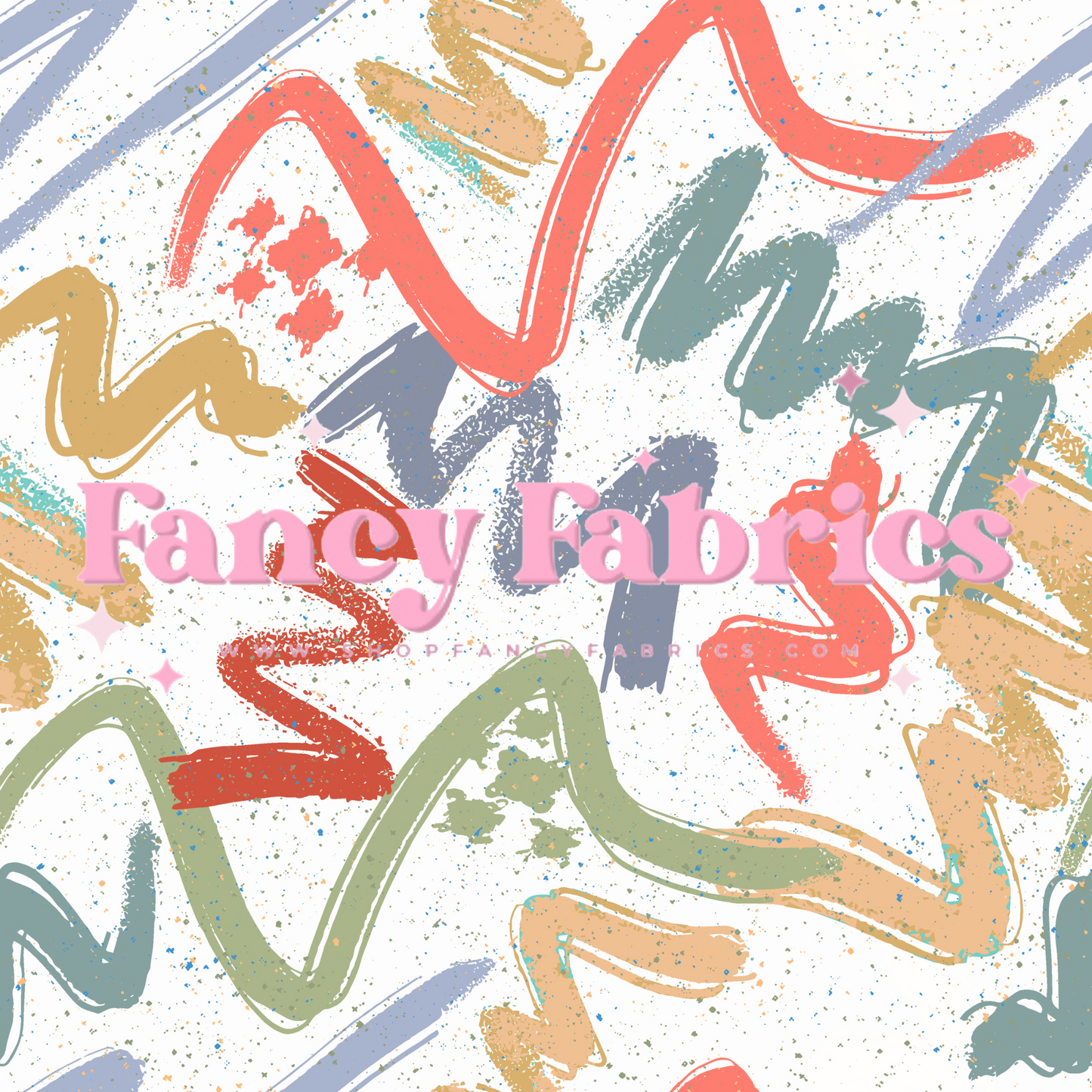 Muse Bloom | Scribbles (White) | PREORDER | By The Yard