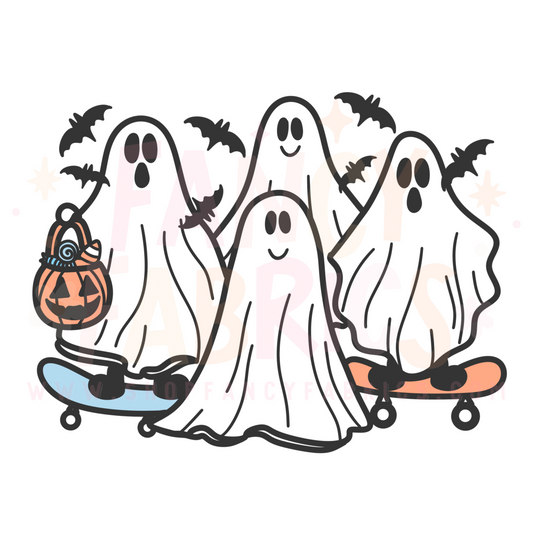 Skating Ghosts | Child Size | DTF Transfer