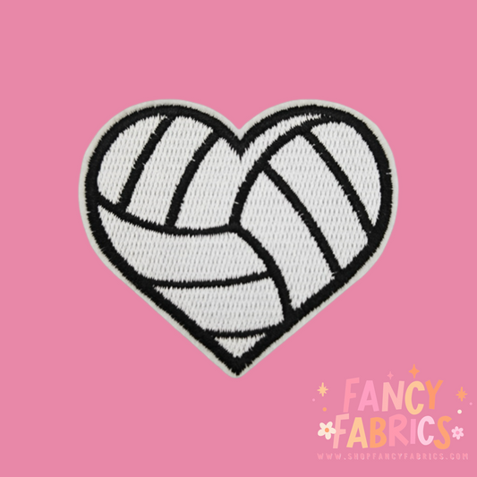 Volleyball Heart | Iron On Patch