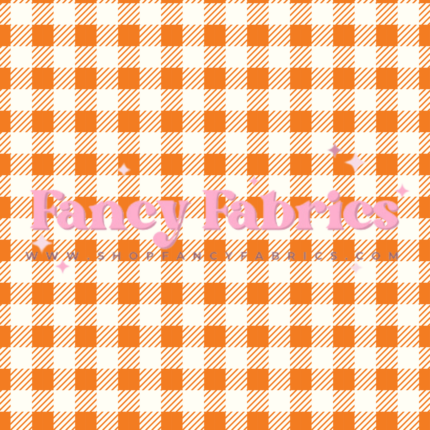 Creative Graphics | Orange Plaid | PREORDER | By The Yard