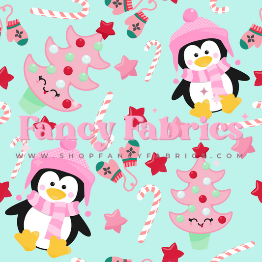 Creative Graphics | Christmas Penguins | PREORDER | By The Yard