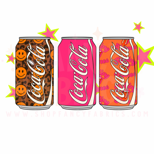 Coke (Stars) | Adult Size | DTF Transfer | Ready To Ship