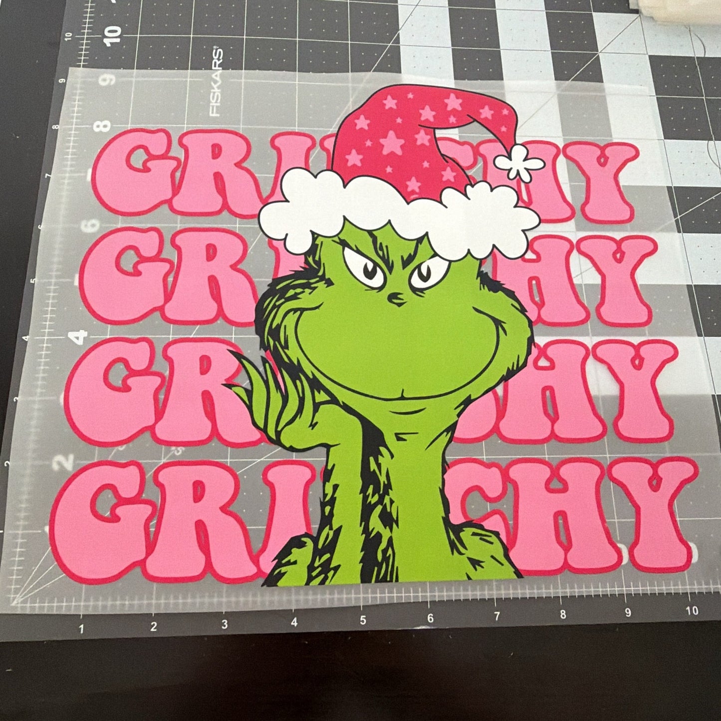 Grinchy (Pink) | Adult Size | DTF Transfer | Ready To Ship