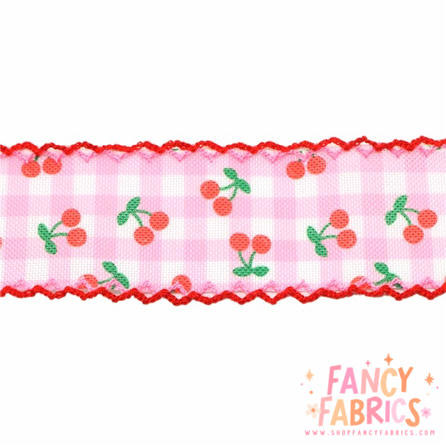 Fruit Ribbon | 1.5" Double Hook | Linen Ribbon | Ready To Ship