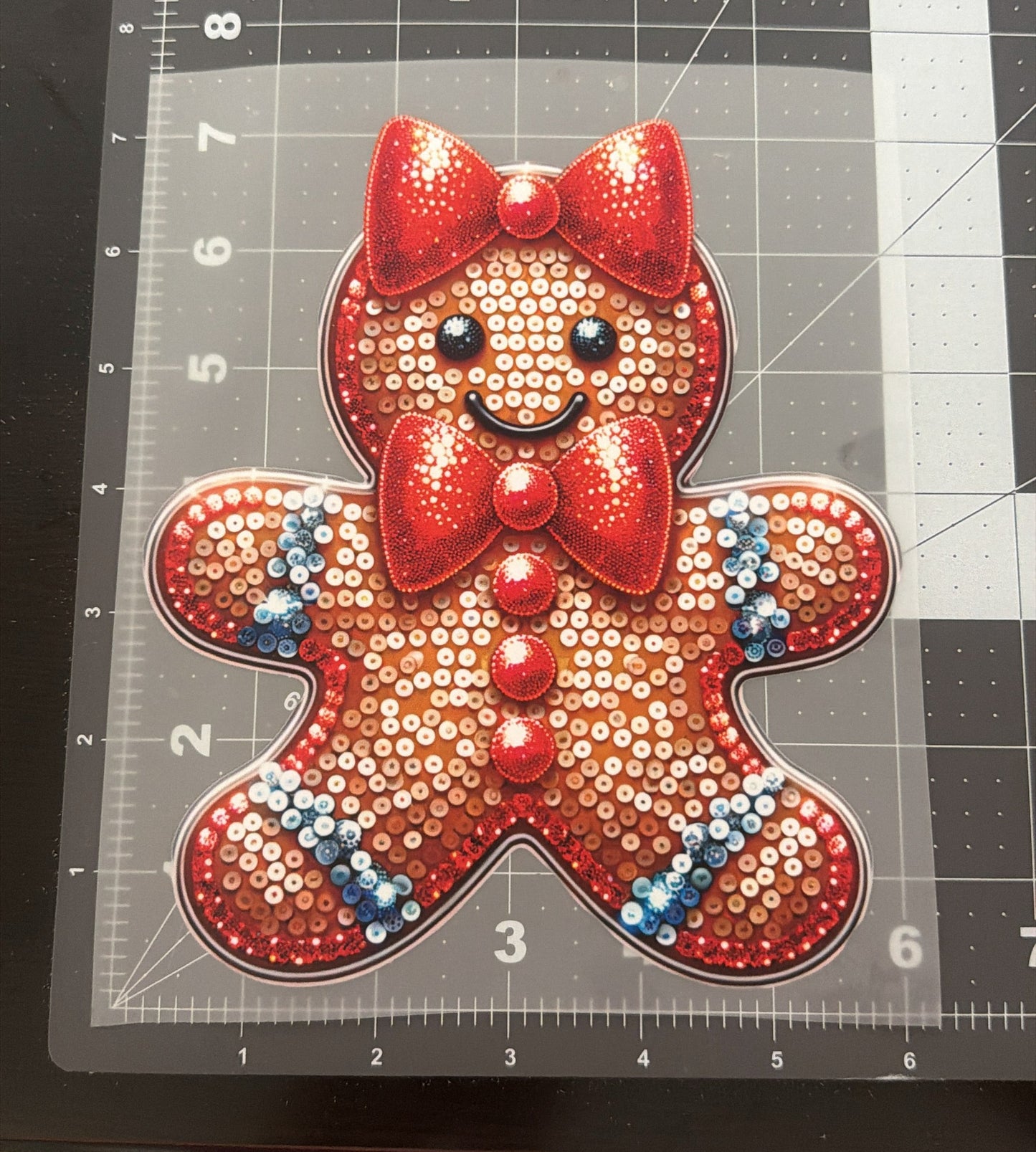 Rhinestone Gingerbread | Child Size | DTF Transfer
