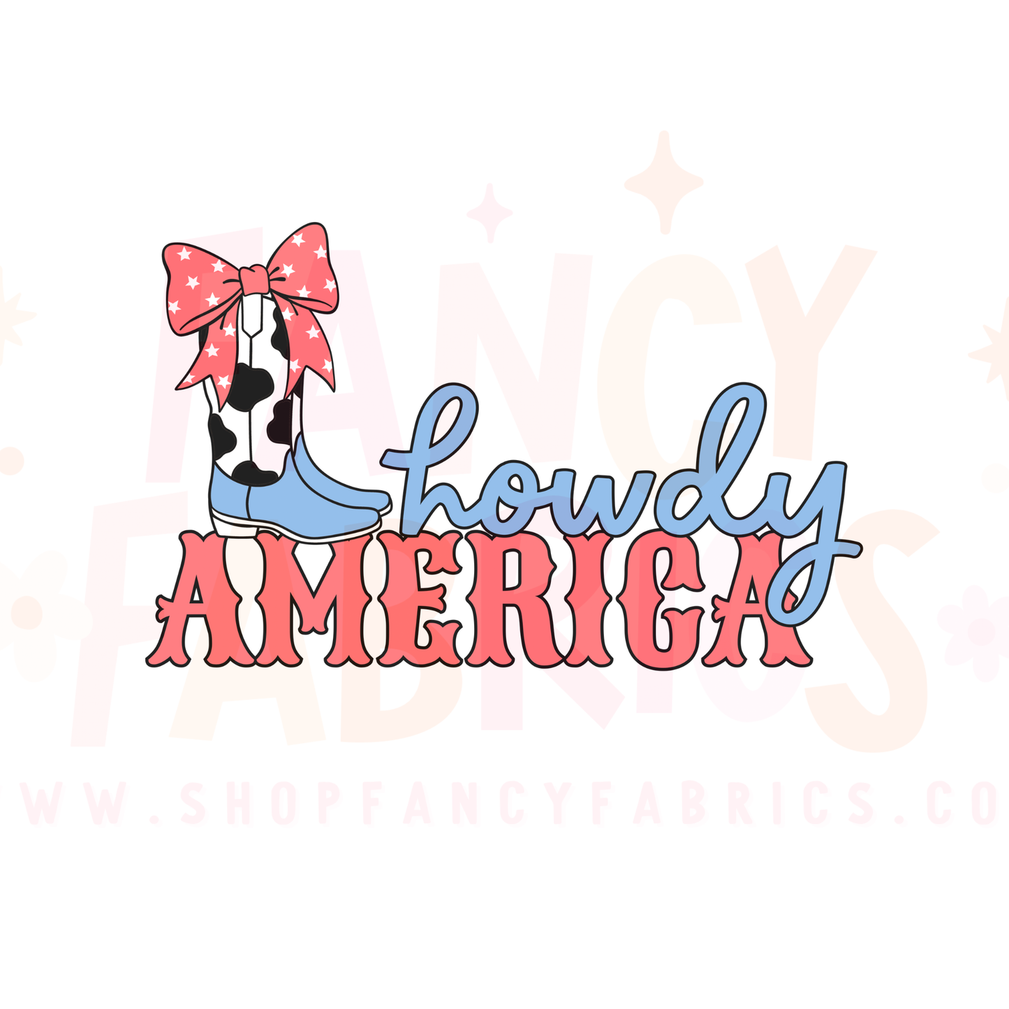 Howdy America | Child Size | DTF Transfer