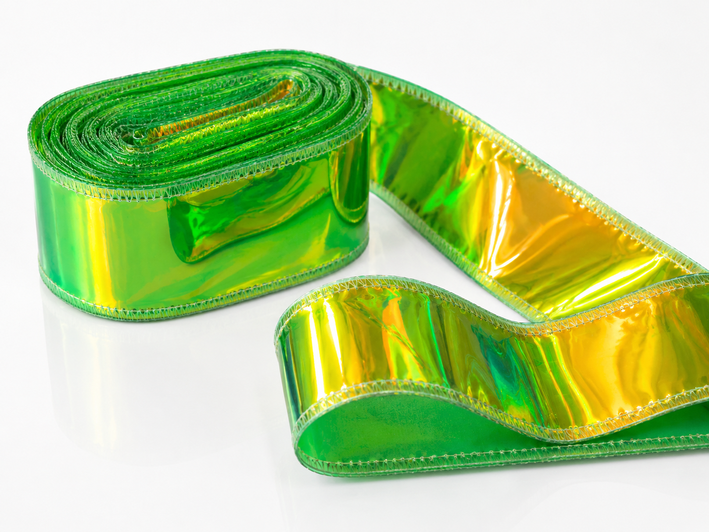 Green | Holo Jelly Ribbon | Ready To Ship