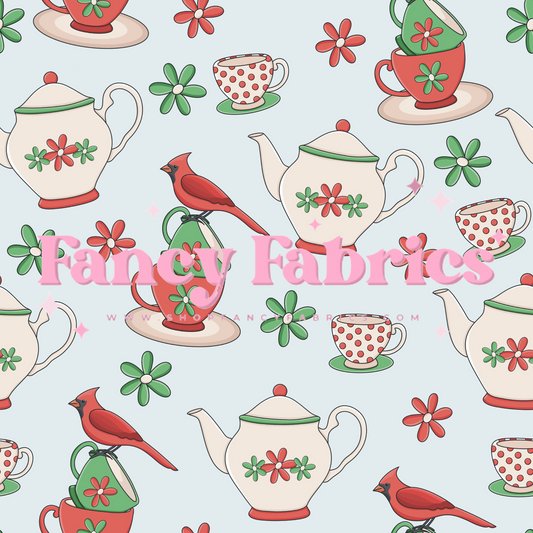 Lauren Liza Designs | Christmas Tea | PREORDER | By The Yard