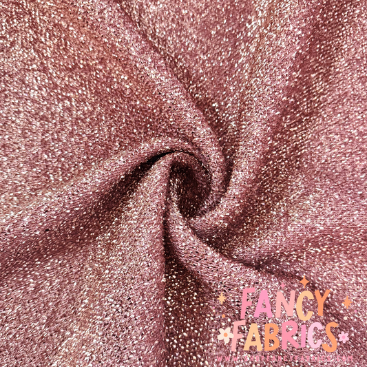Rose Gold | Tinsel Fabric | Ready To Ship