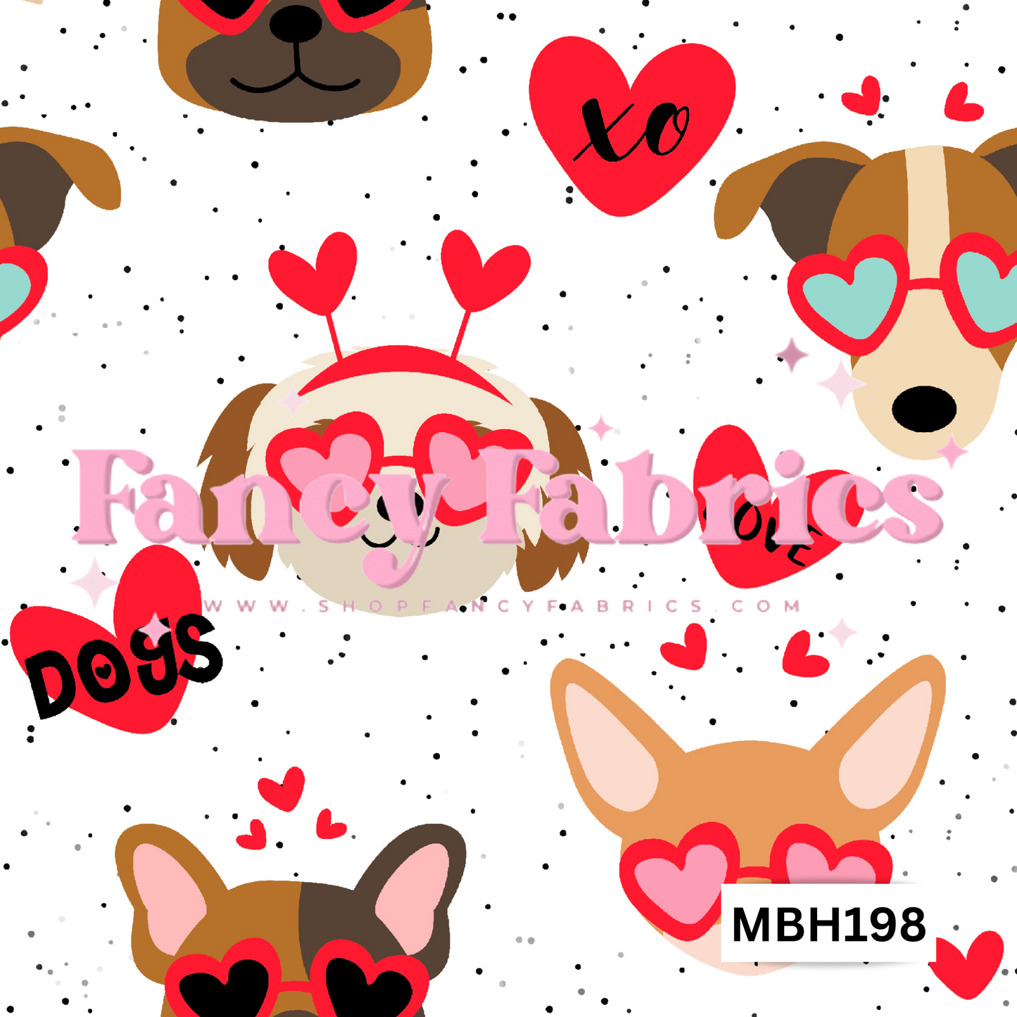 Dog Love MBH198 | PREORDER | By The Yard