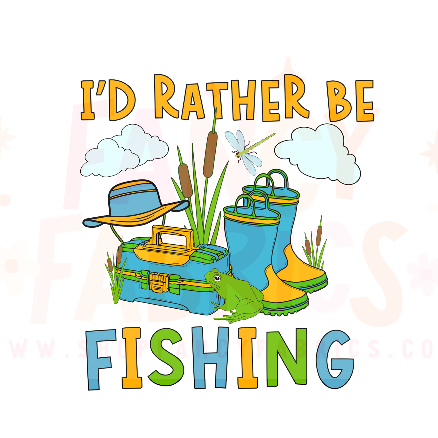 Rather Be Fishing | Child Size | DTF Transfer