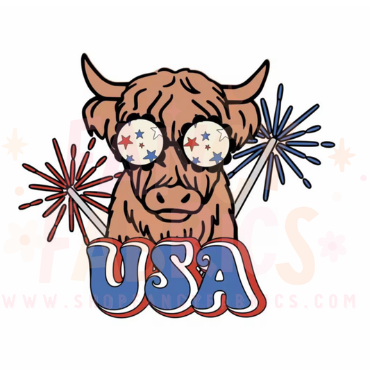 USA Cow | Child Size | DTF Transfer