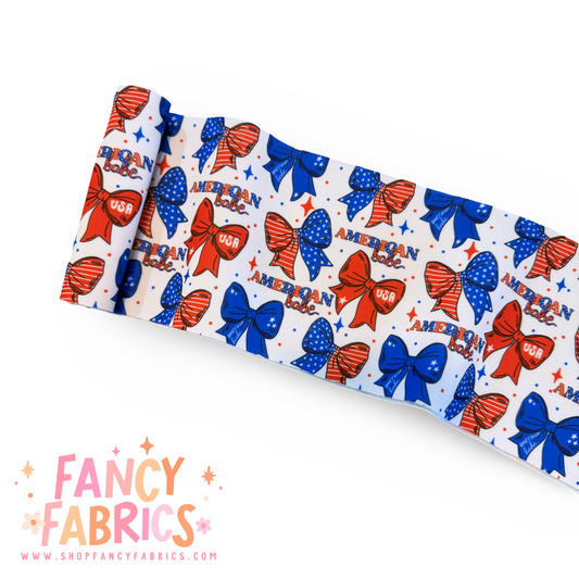 American Babe Bows | 5"xWOF Strip | Thin Scuba | Ready To Ship