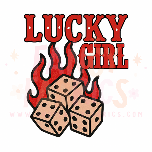 Lucky Girl | Adult Size | DTF Transfer | Ready To Ship