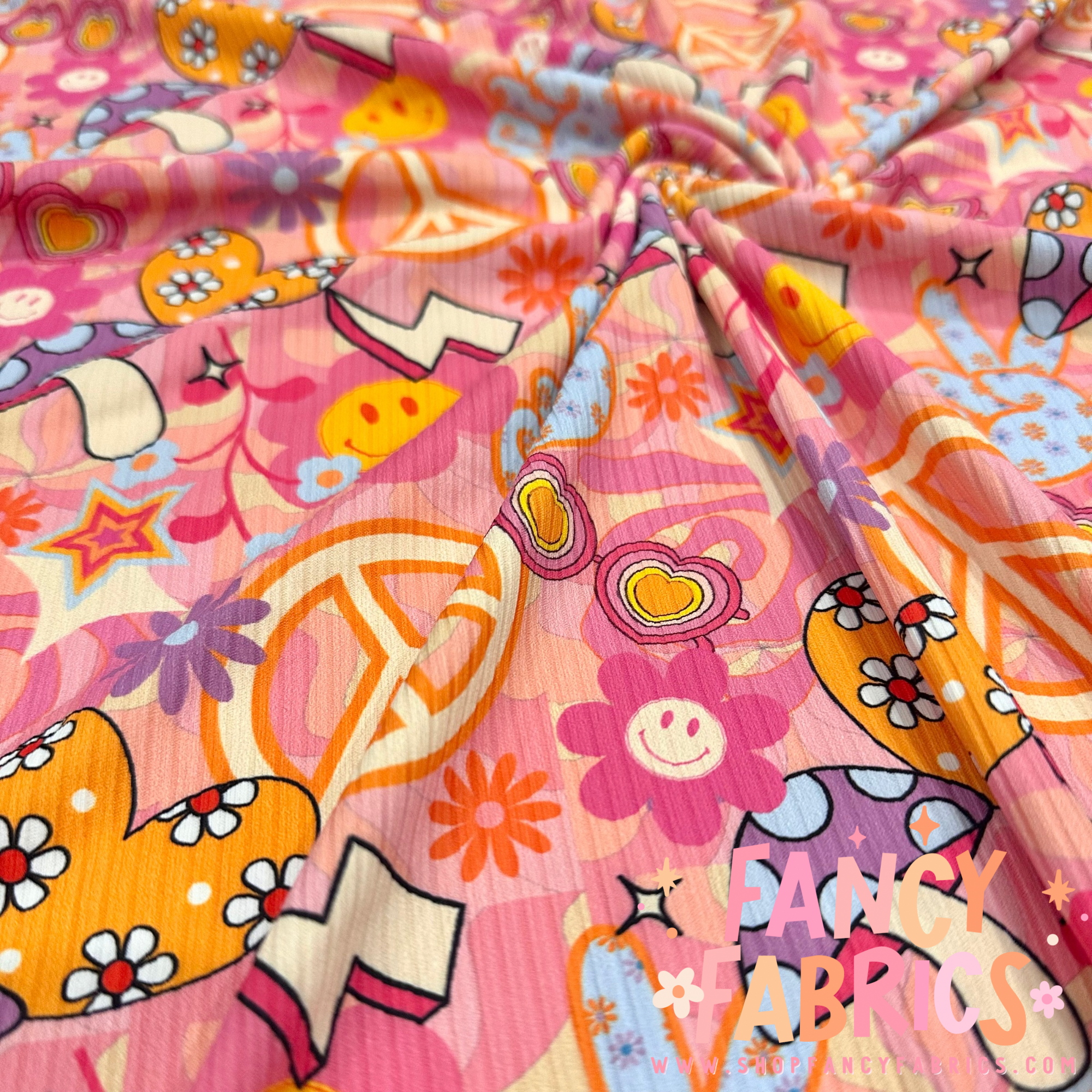 Groovy Collage | 6x6 Scaling | Skinny Rib | Ready To Ship