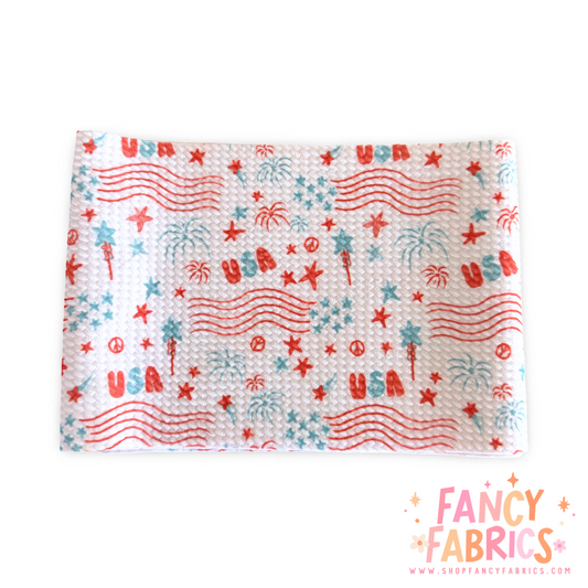 USA Doodles | 5" x WOF | Bullet Strip | Ready To Ship