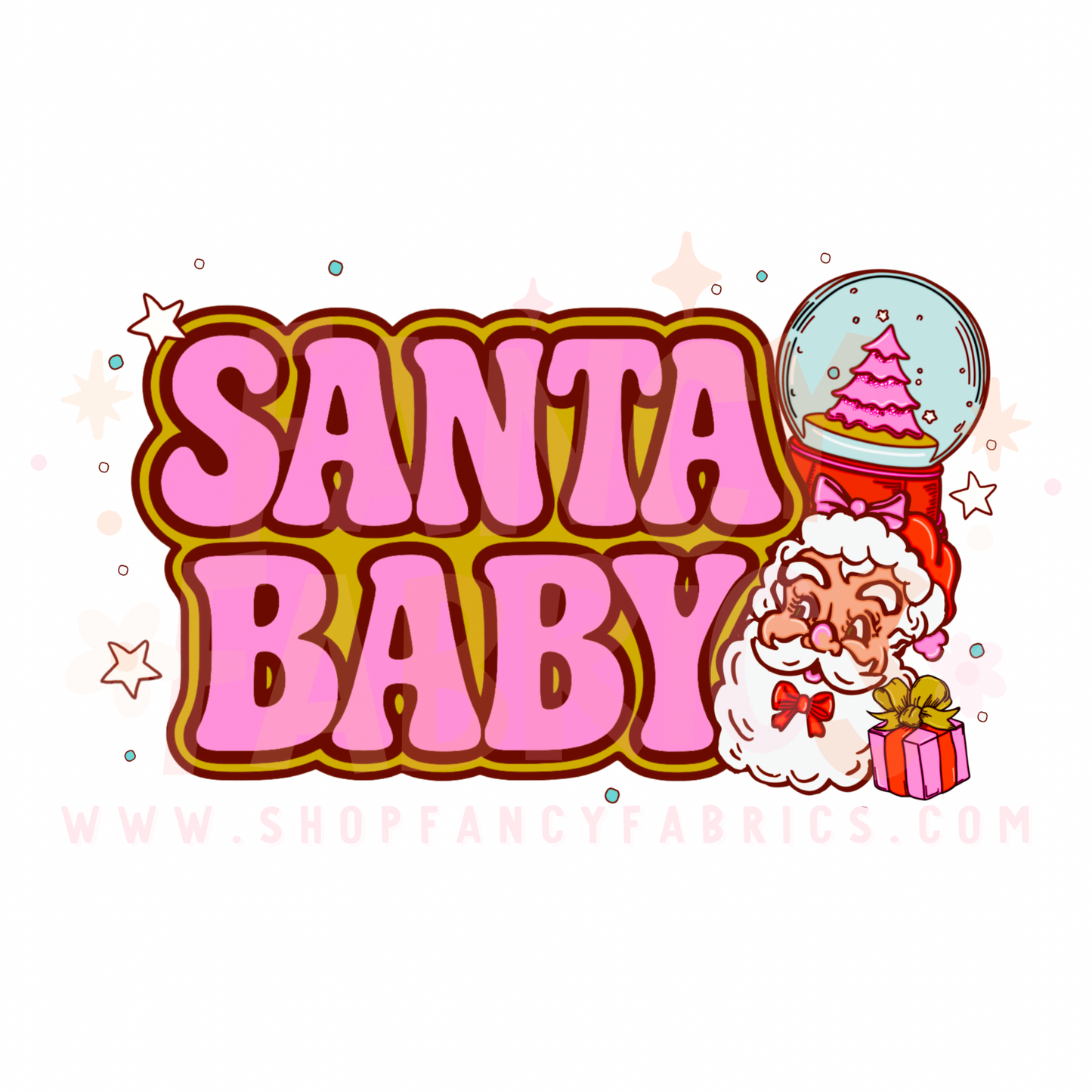 Santa Baby (Snowglobe) | Child Size | DTF Transfer