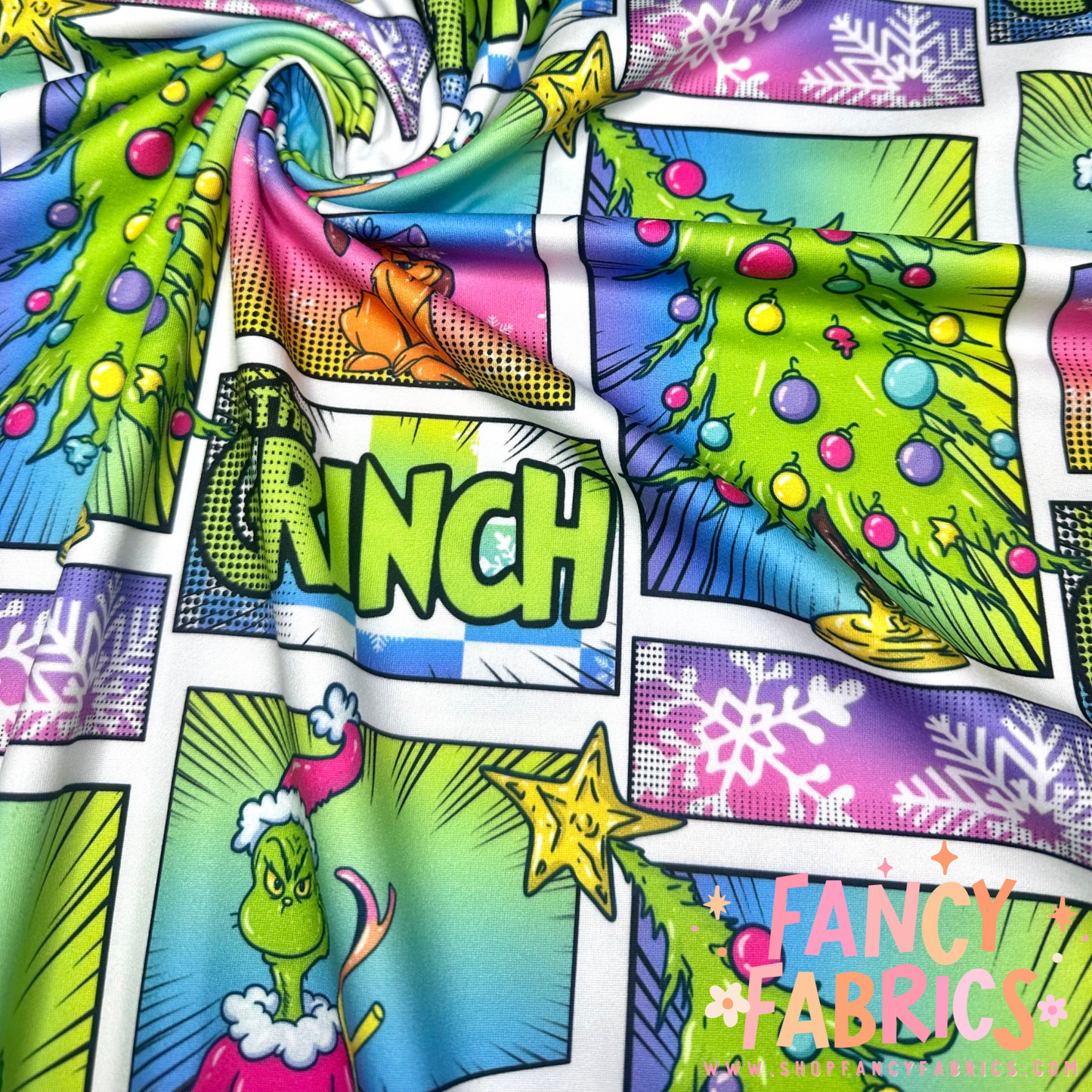 Grinch Patchwork | 8x8 Scaling | DBP | Ready To Ship