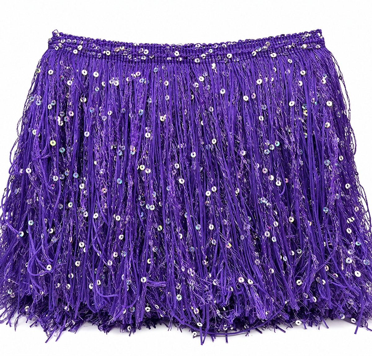 Purple | Sequin Fringe | By The Yard