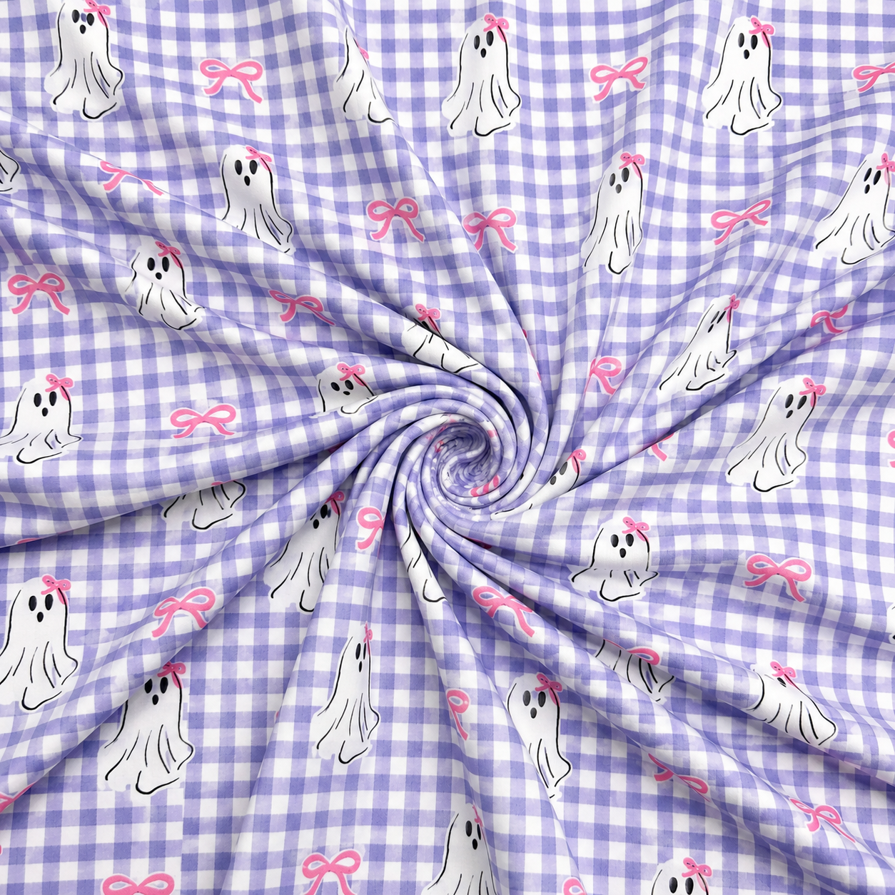 Purple Plaid Ghosts | 8x8 Scaling | DBP | Ready To Ship
