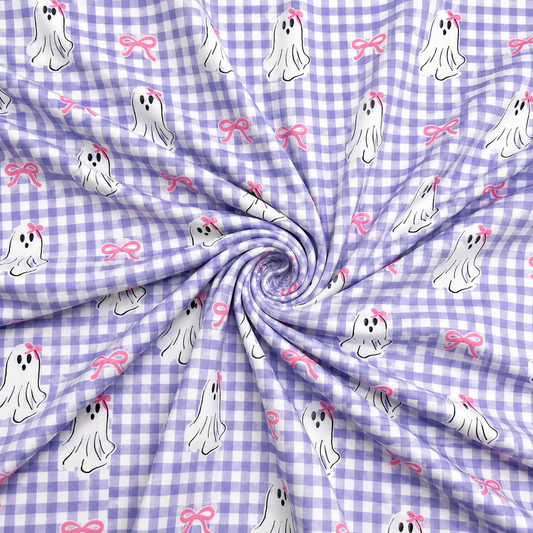Purple Plaid Ghosts | 8x8 Scaling | DBP | Ready To Ship