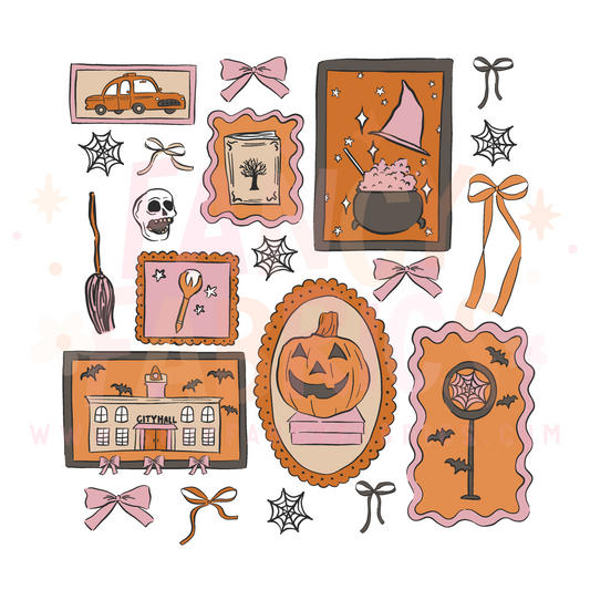 Spooky Town Frames | Child Size | DTF Transfer