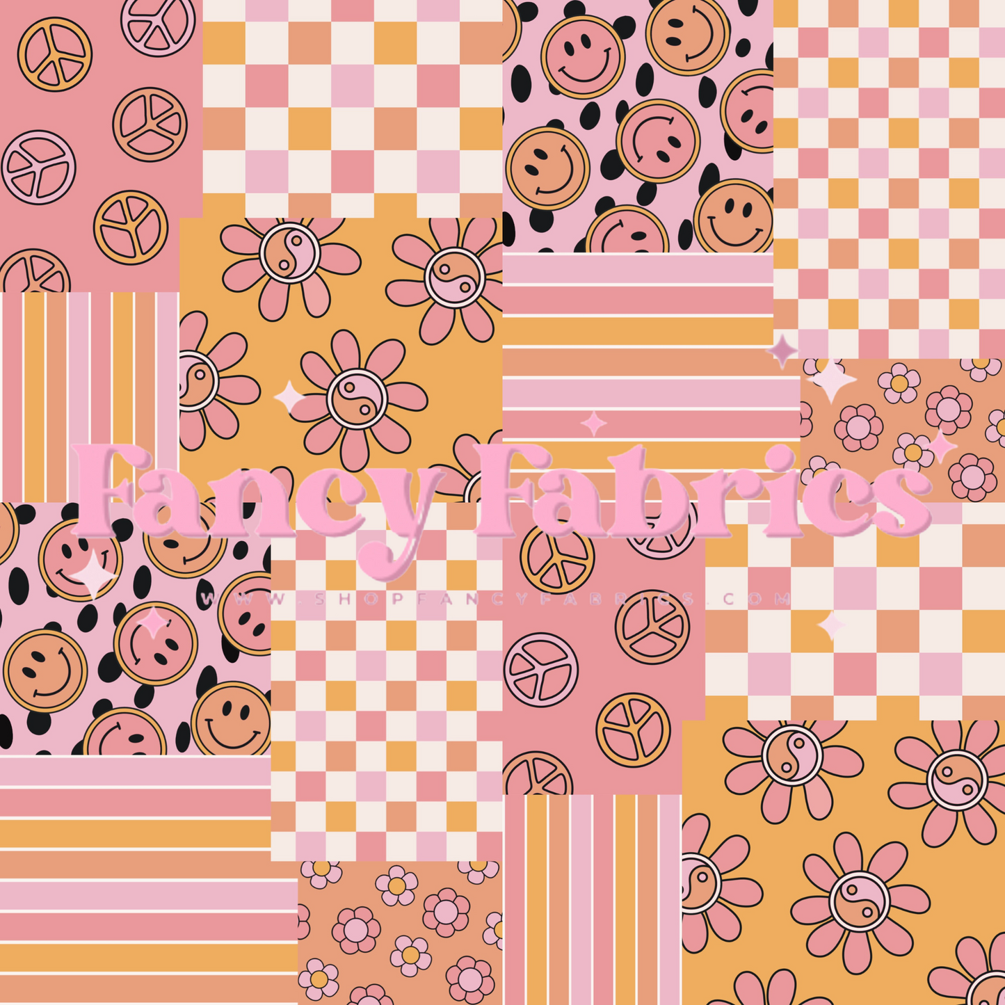 Lauren Liza Designs | Patchwork Retro | PREORDER | By The Yard